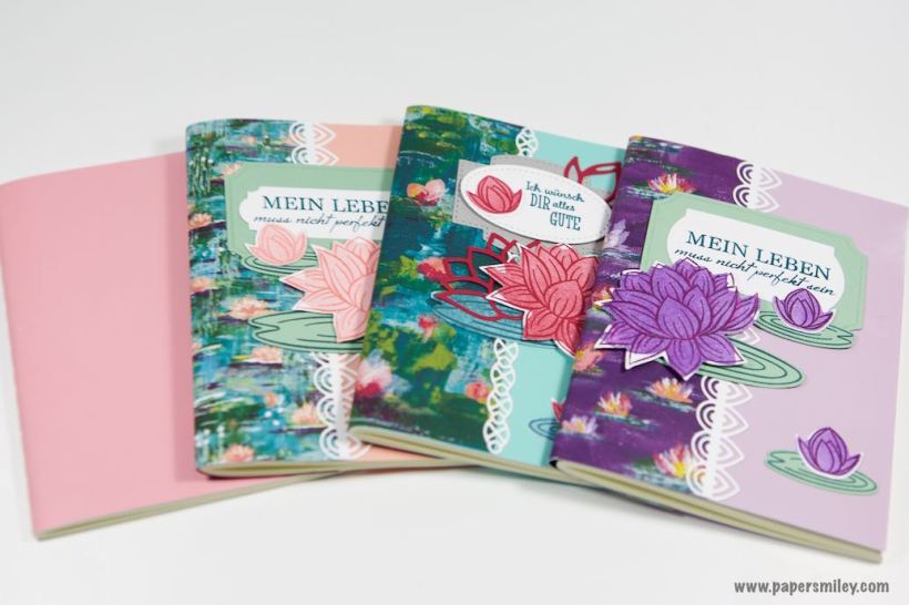 Travellers Notebook-Einlagen mit Seerosen von Stampin' Up!