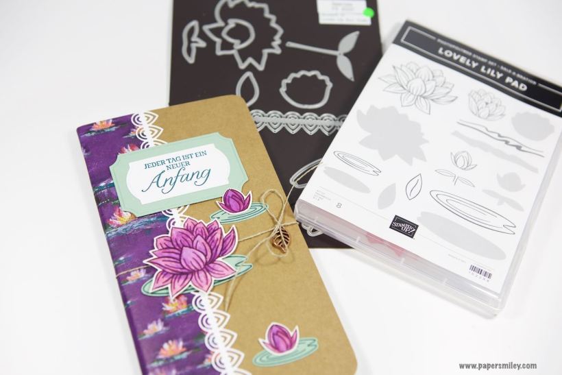Travellers Notebook-Einlagen mit Seerosen von Stampin' Up!